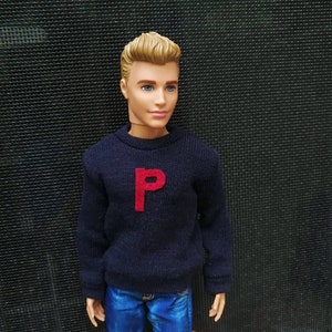 Handmade Doll Sweater Dark Blue Doll Sweaters Clothes For 12&quot; Dolls（custom order）