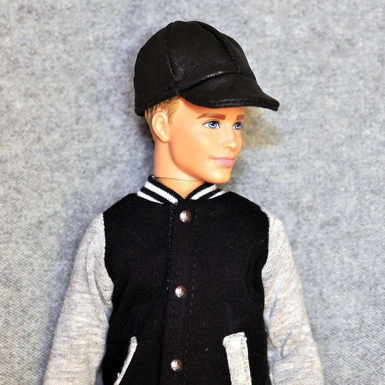 Handmade Doll Natural Leather Cap Hat For 12cm Dolls