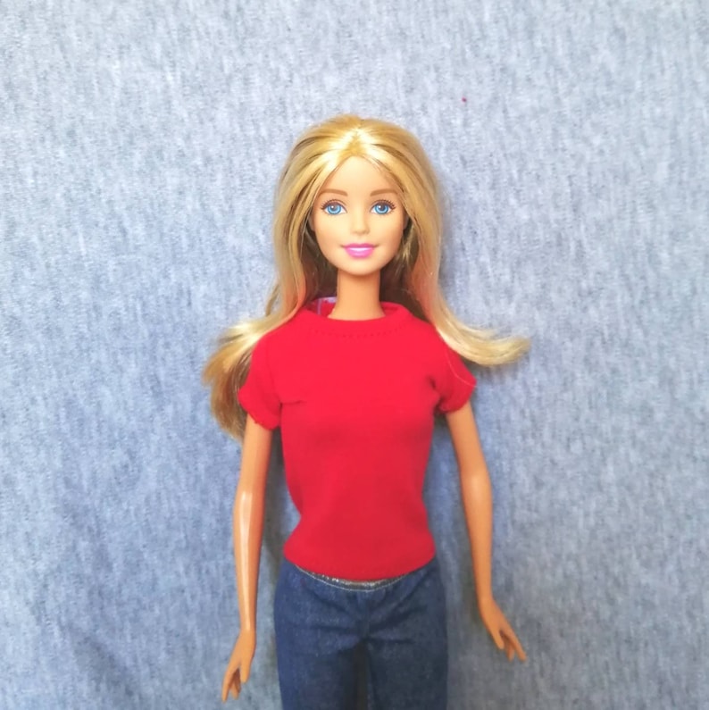 Handmade 11.5/" doll clothes t-shirt for barbie dolls