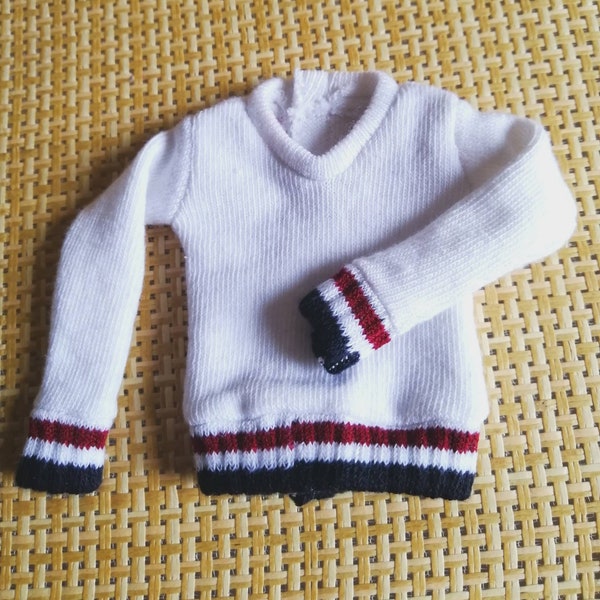 Handmade Doll Sweater Clothes White Doll Sweaters For 12" Dolls（custom order）