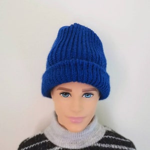 Handmade Doll Blue Beanies Hat Cap Doll Clothes For 12&quot; Dolls