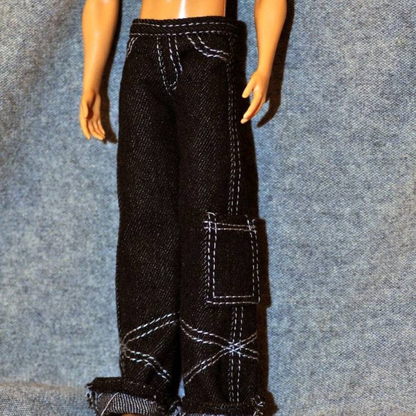 Handmade Doll Jeans Pants Doll Clothes For 12" Dolls(the tshirt is not included)