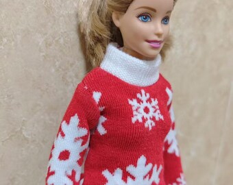 Handmade Doll Christmas Sweater Doll Clothes For 11.5" Dolls(the pant is not included)