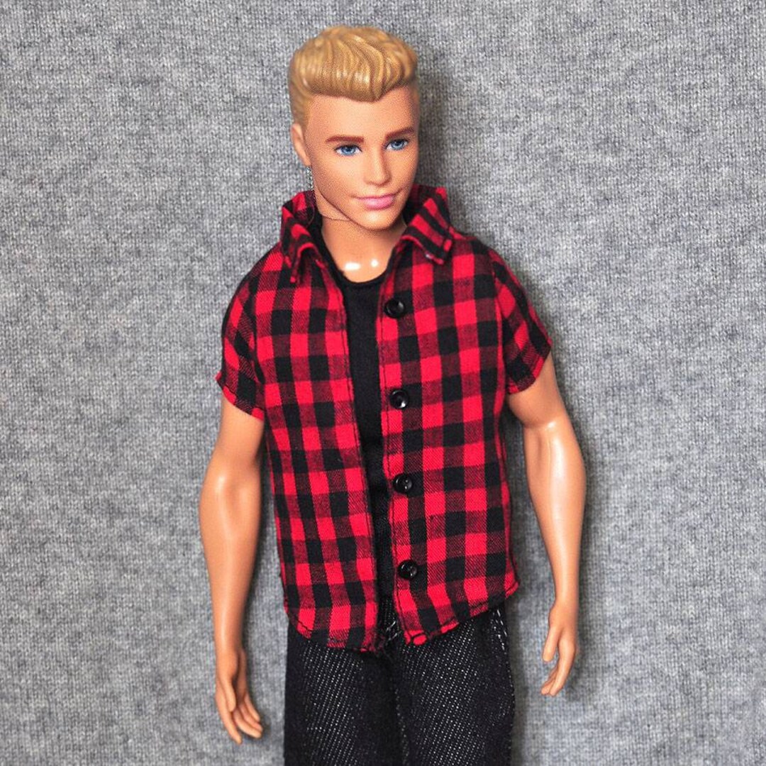 Doll Red Striped Shirt