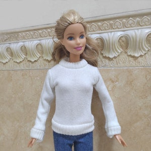 Handmade Doll White Sweater Doll Clothes For 11.5&quot; Dolls(custom order)