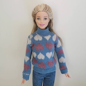 Handmade Doll Christmas Sweater Coat Doll Clothes For 11.5" Dolls