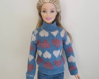 Handmade Doll Christmas Sweater Coat Doll Clothes For 11.5" Dolls