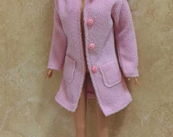 Handmade Doll Pink Overcoat Doll Clothes For 11.5" Dolls