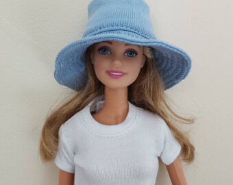 Sun hat for barbie barbie clothes handmade crochet hat for 1:6 scale dolls summer hat for 12 inch dolls doll miniature wide-brim hat Sun hat for barbie barbie clothes handmade crochet hat for 1:6 scale dolls summer hat for 12 inch dolls doll miniature wide-brim hat