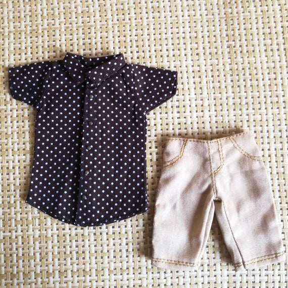 Handmade Doll Tee & Shorts Set Doll Clothes For 12 Dolls Handmade Doll Tee & Shorts Set Doll Clothes For 12 Dolls