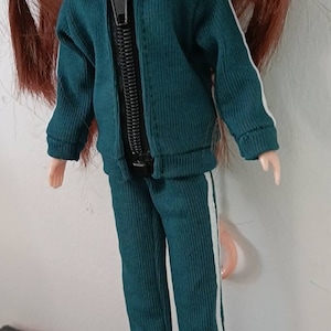 Handmade Blythe Doll Sports Jacket Pants Doll Clothes For Blythe Dolls