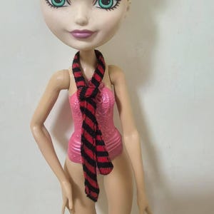 Handmade Doll Red & Black Tie For Monster High Dolls(custom order)