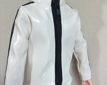 Veste blanche pour poupée faite main, vêtements de poupée pour poupées de 30 cm (12 po.) (commande personnalisée)