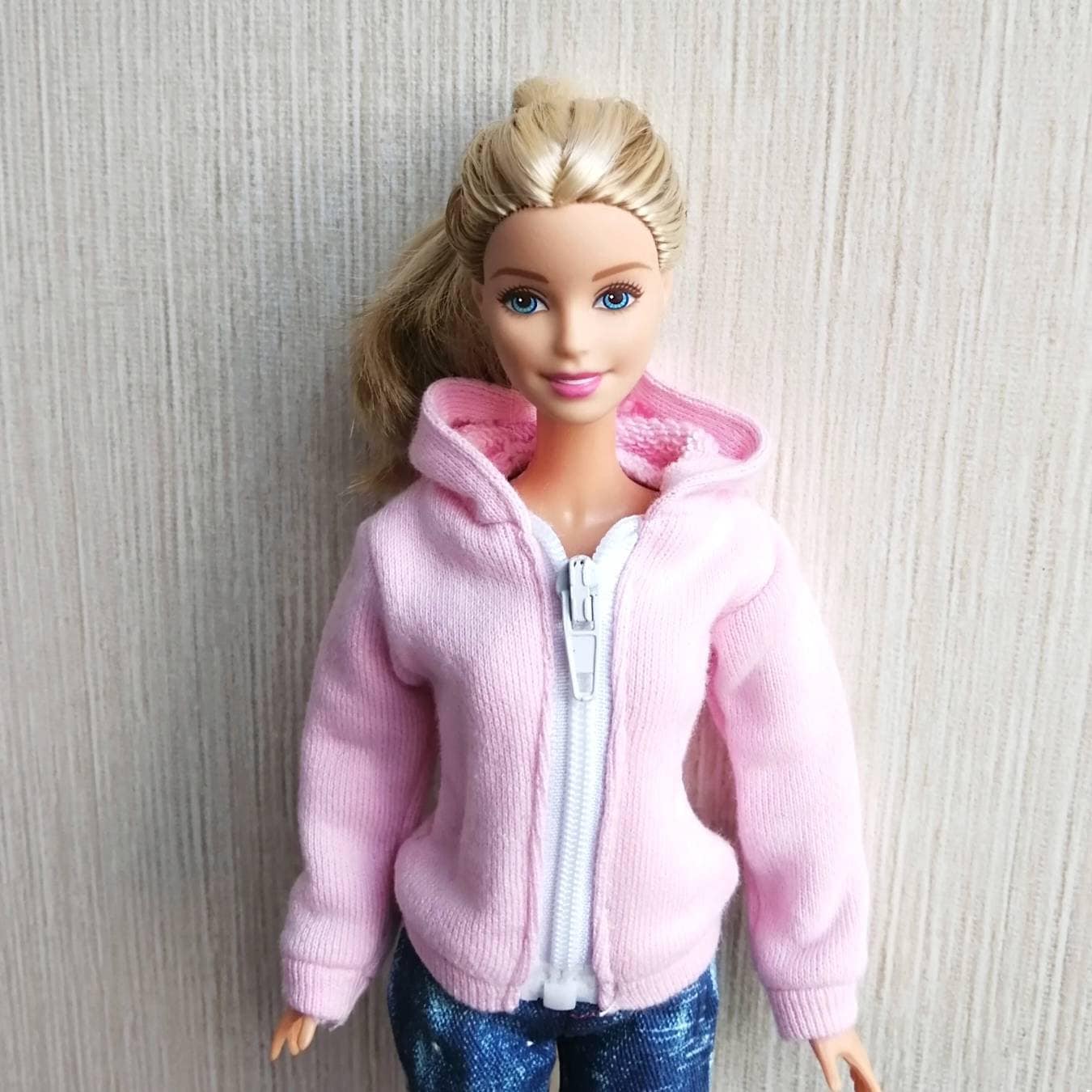 Handmade Doll Light Pink Hoodie Jacket Doll Clothes for 11.5 Dolls Etsy Canada