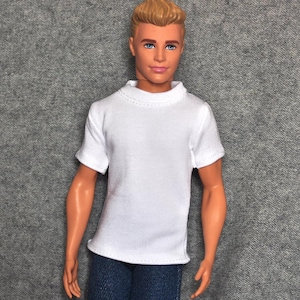 Handmade Doll Clothes WhiteT-shirt For 12&quot; Dolls