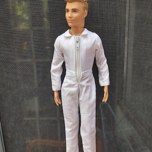 Handmade Doll White Coveralls Doll Clothes For 12" Dolls(custom order)