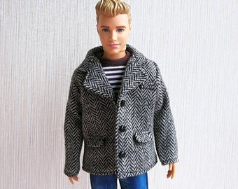 Veste de costume faite main pour poupée Vêtements de poupée pour poupées de 30 cm (12 po.)