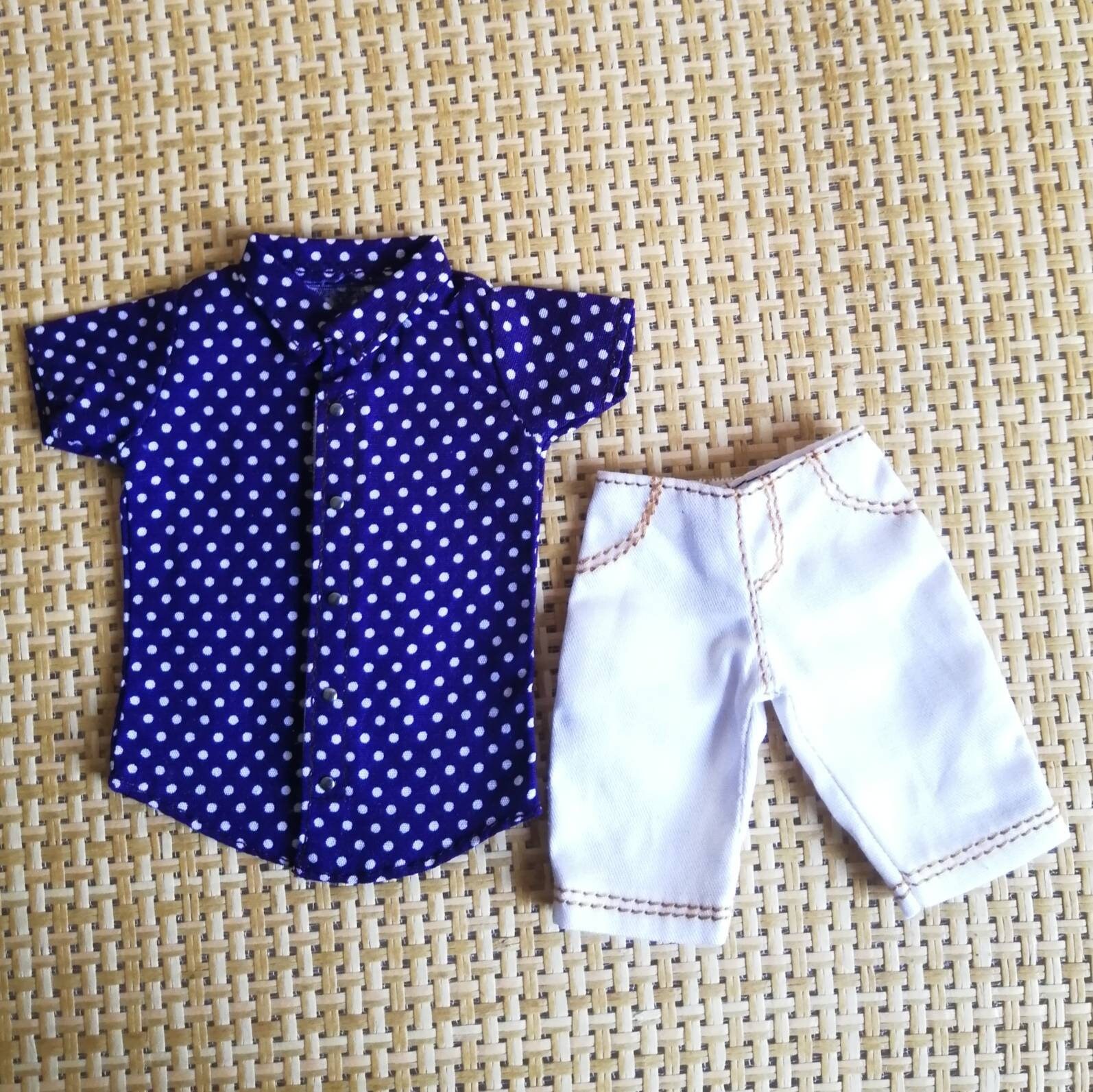 Handmade Doll Tee & Shorts  Set Doll Clothes For 12 Dolls