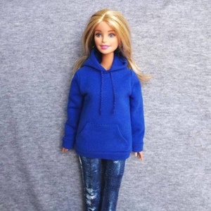 Handmade Doll Blue Hoodie Jacket Doll Clothes For 11.5&quot; Dolls