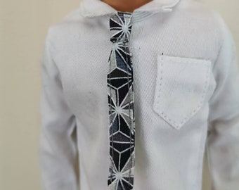 Cravate faite main pour poupées de 30 cm (30 cm) (la chemise n'est pas incluse)