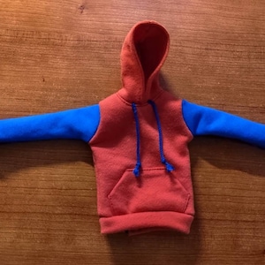 Handmade Doll Royal&Orange Hoodie Jacket Doll Clothes For 12&quot; Dolls(custom order)
