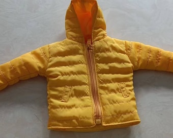 Poupée faite à la main Jaune Down Jacket Vêtements de poupée pour 1/3 poupées (commande personnalisée)