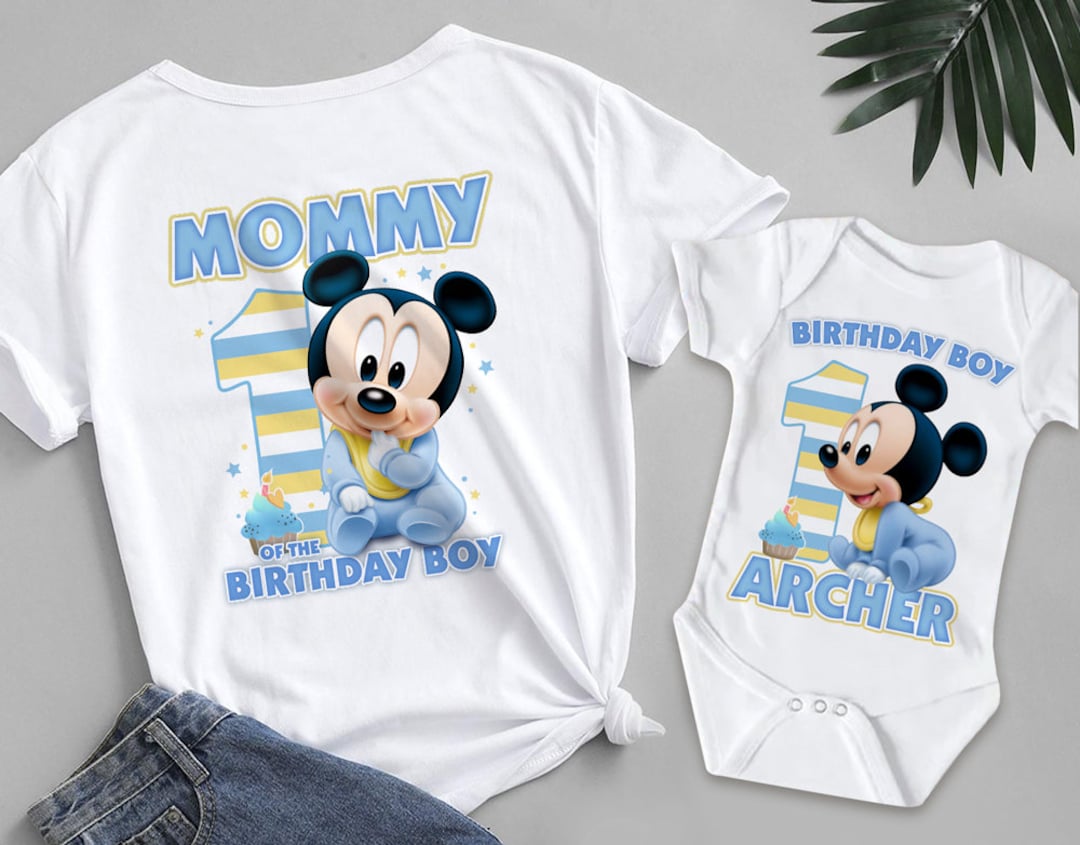 Baby Mickey First Birthday Shirt, Baby Mickey Mouse Mommy of the