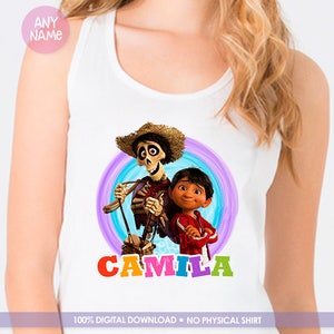 Shirt Birthday Disney Coco, Coco Iron On, Coco Movie Printable for ...