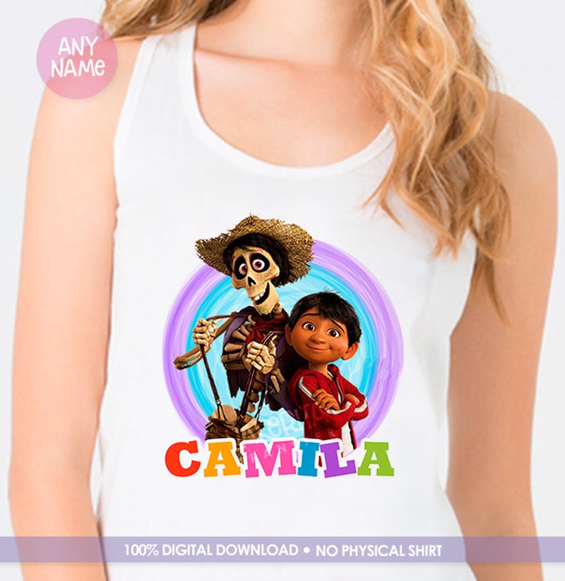 Shirt Birthday Disney Coco Coco Iron On Coco Movie Printable - Etsy