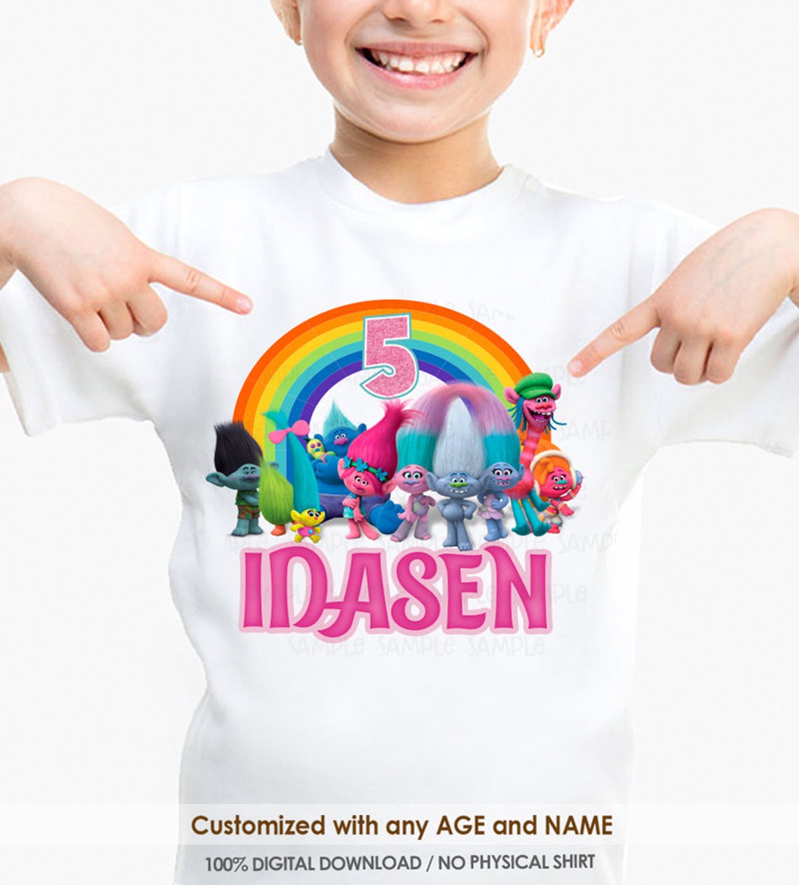 Trolls Birthday Shirt Trolls Shirt Trolls Printable - Etsy