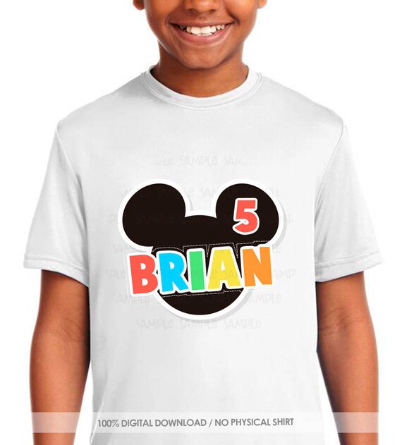 Mickey Mouse Camisa De Cumpleaños Mickey Cumpleaños Camisa Etsy