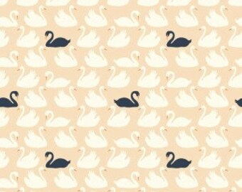 Organic knit fabric, Birch Organic Fabric, Swan Lake, bevy shell knit, swan knit fabric,  Boho fabric, cream mint fabric, knit fabric