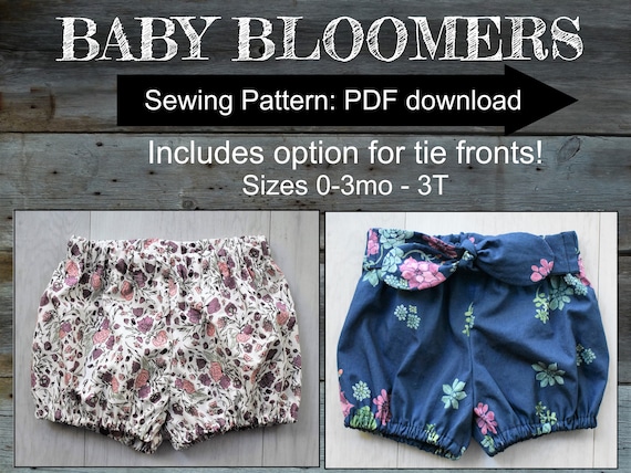Baby bloomers sewing pattern pdf bloomers pattern bloomer | Etsy