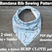 Leon reviewed bandana bib sewing pattern, pdf bandana bib, bibdana pattern, baby bandana pattern, bibdana pattern download, dribble bib sewing pattern