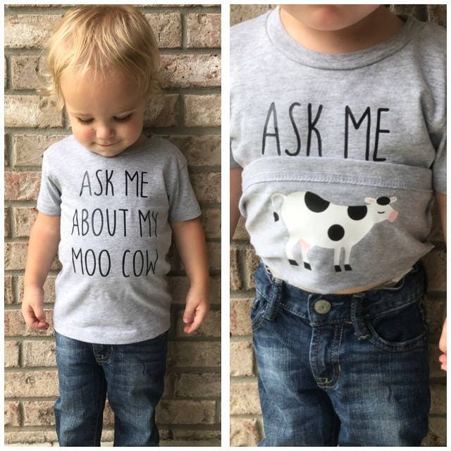 Ask Me About My Moo Cow Shirt Funny 
