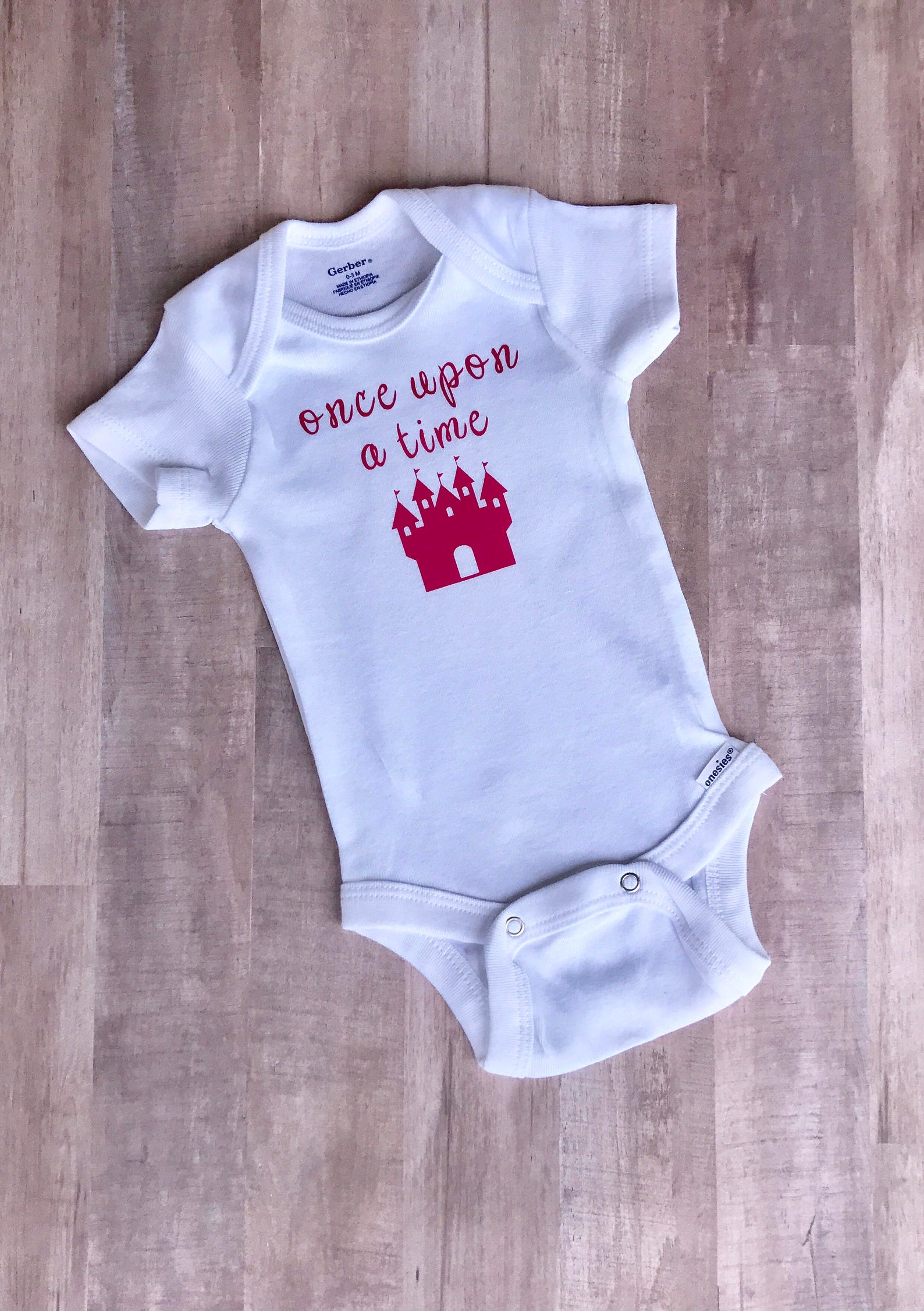 Once Upon A Time Infant Bodysuit Baby Girl Onesie Little Etsy