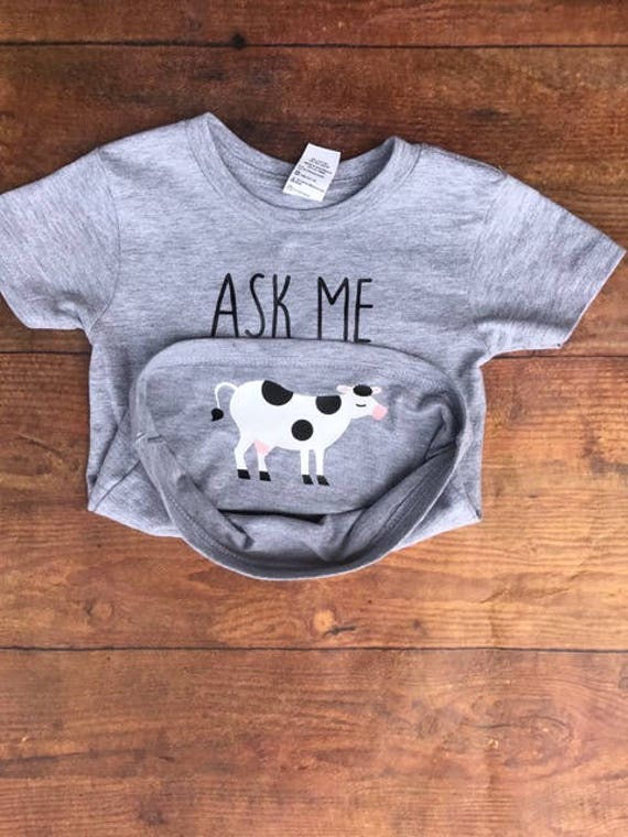 Ask Me About My Moo Cow Shirt Funny 