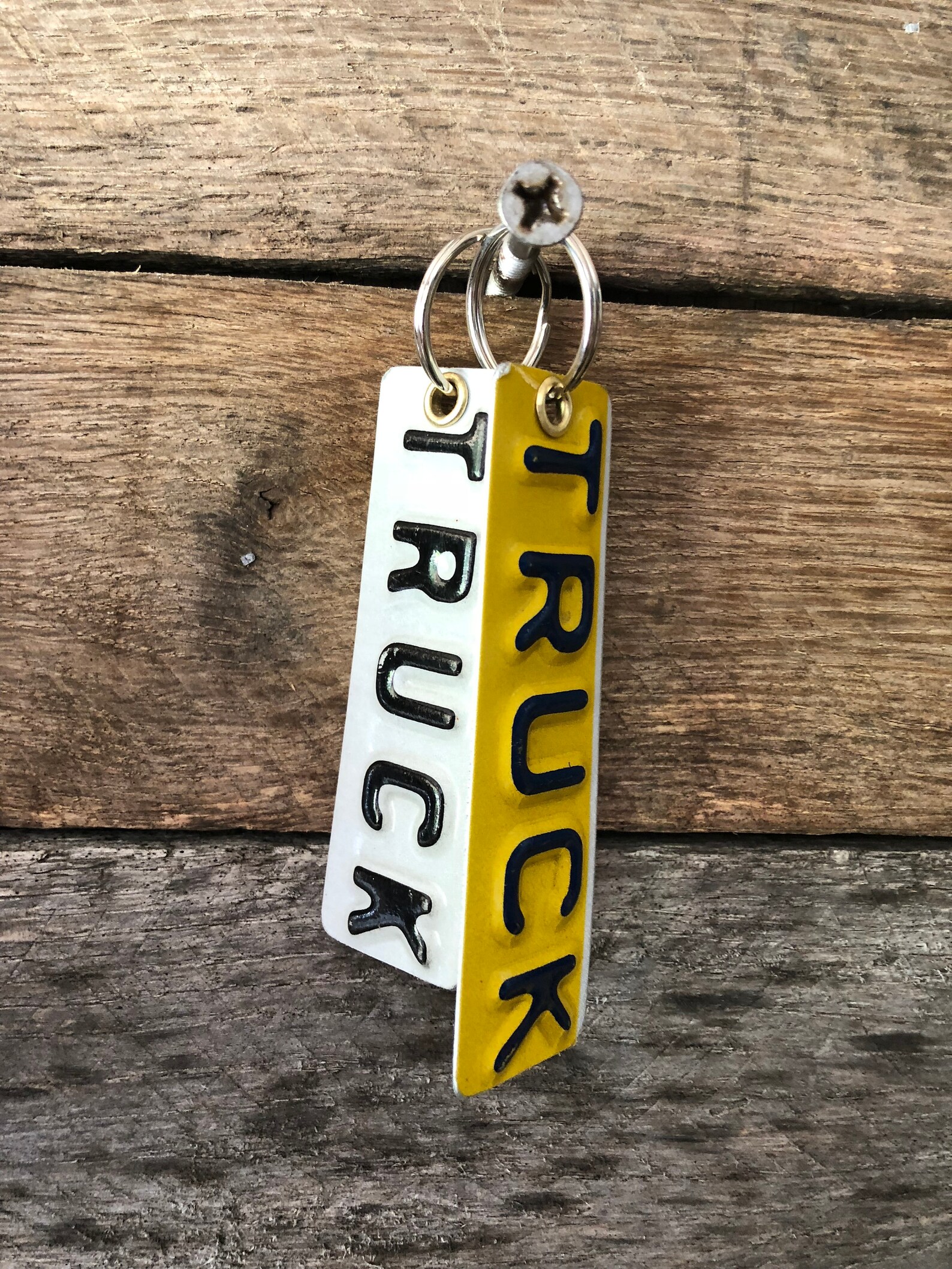 License Plate Keychain Free Shipping Upcycled / Recycled Etsy