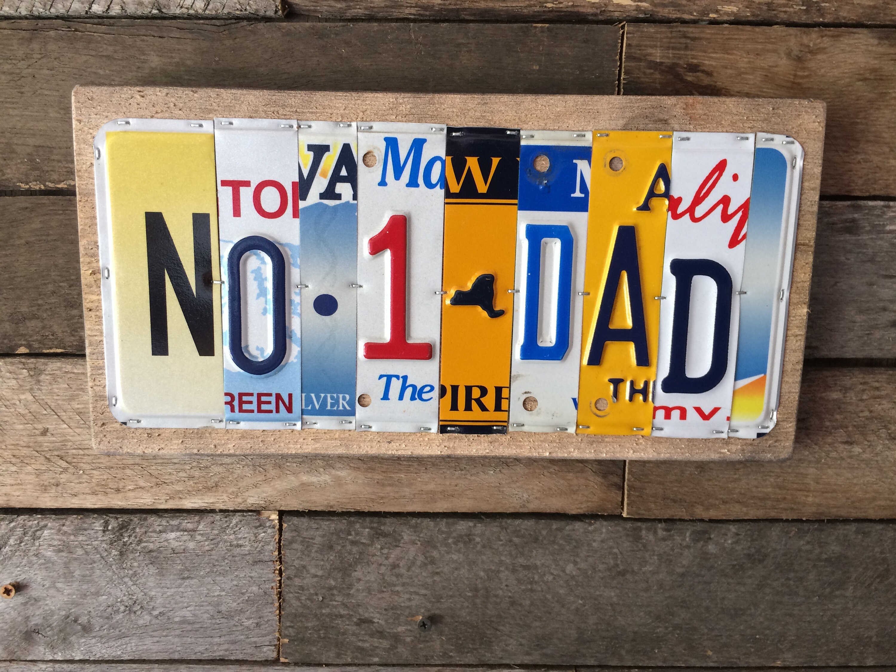Paint your own Father's day license plate gift Wall Décor Wall Hangings