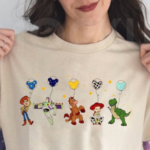 Toy Story Friends Matching Shirts, Vintage Disneyland Trip 2023 Shirts, Balloon Diisney Funny Family Vacation Shirt, Matching Squad Shirt