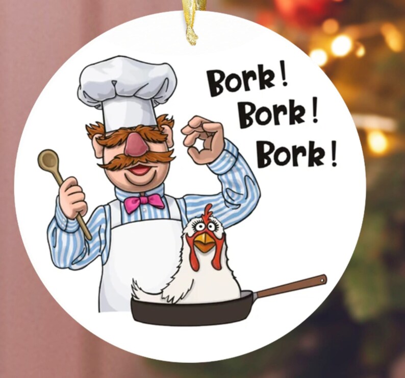 Swedish Chef Ornament M U P P E T Ornament Gifts Bork Bork Etsy