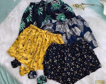 women's elastic waist shorts