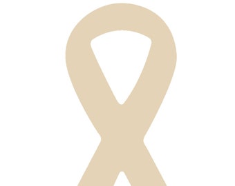 awareness sign, wood ribbon, cancer ribbon sign, wood blank, door hanger sign, wreath attachment, wood cutout, DIY sign, unpainted sign