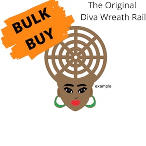 Diva Wreath Rail: 16&quot; Afro Wreath, Black Girl Magic (Tutorial)