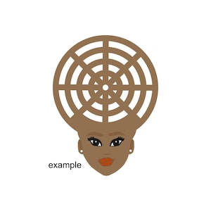 Diva Wreath Rail: Afro Woman MDF Door Hanger (Tutorial)