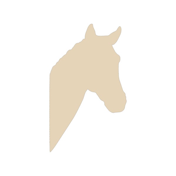 Signe de cheval, signe de couronne de cheval, blanc de bois de cheval, signe de cintre de porte de cheval, pièce jointe de couronne, découpe de bois, blanc de bois