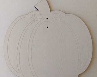 Pumpkin Door Hanger, Pumpkin Wreath Attachment, Pumpkin Wreath, Pumpkin Cut out, wood cutout, Pumpkin Wood Blank, Painted Door Hanger