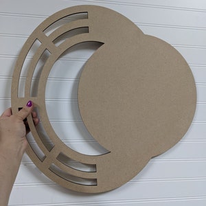 Crescent Sign wreath rail, Wreath sign attachments, Wreath rails base, front door decorations, wreath rail for all seasons, DIY rail,