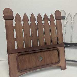 Fence Shelf Sitter: Tiered Tray Display, DIY Wood Decor Craft Kit
