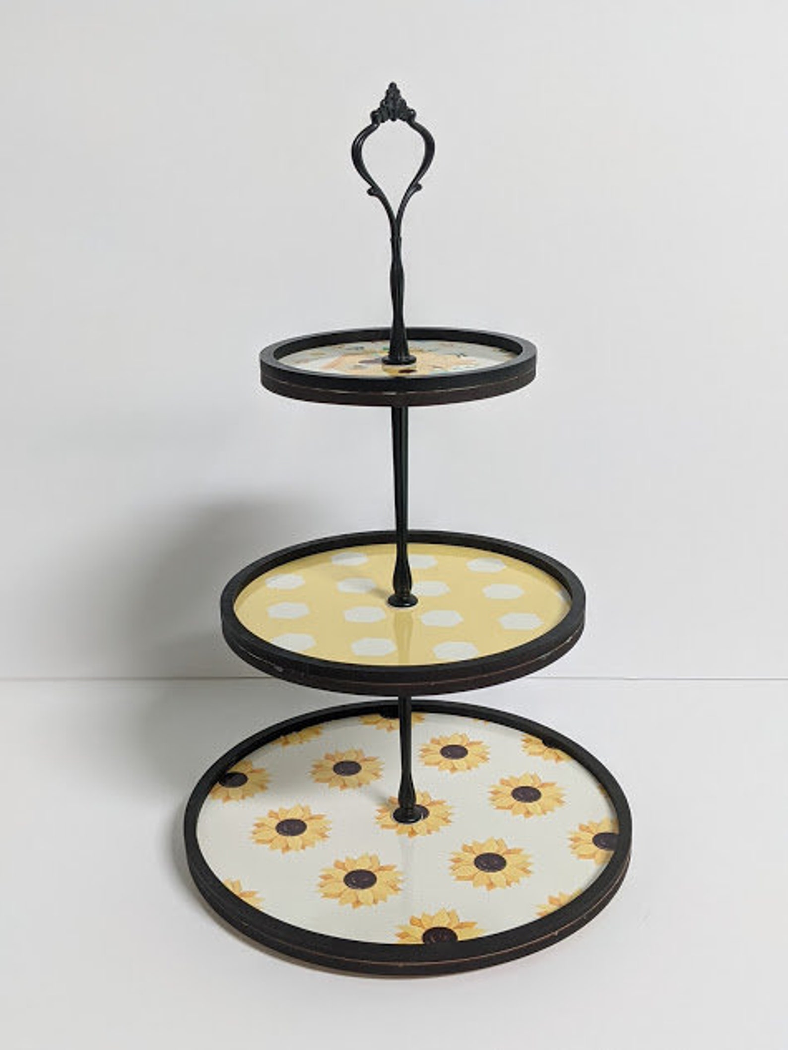 Bee Themed Tiered Tray Kit Printed Kit Wood Cutouts DIY Etsy